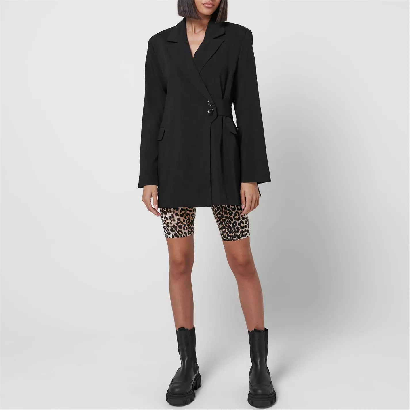 GANNI Melange Suit Jacket - Image 2