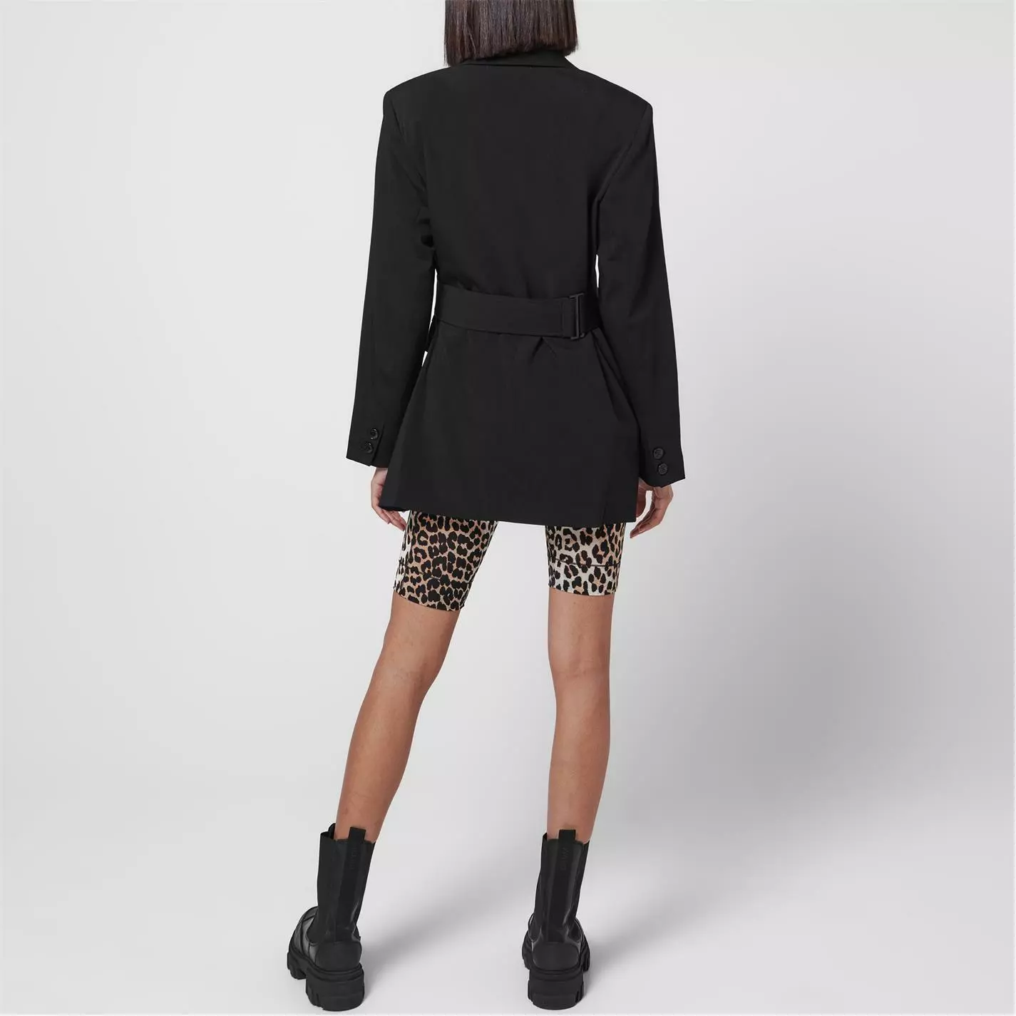 GANNI Melange Suit Jacket - Image 4