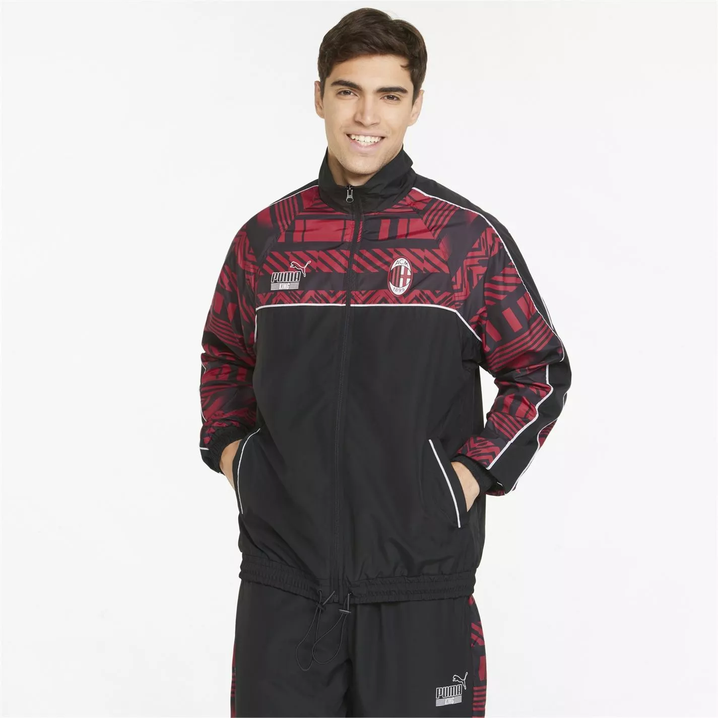 Puma AC Milan Heritage Track Jacket Mens - Image 2