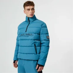 Jack Wills Half-Zip Puffer Jacket