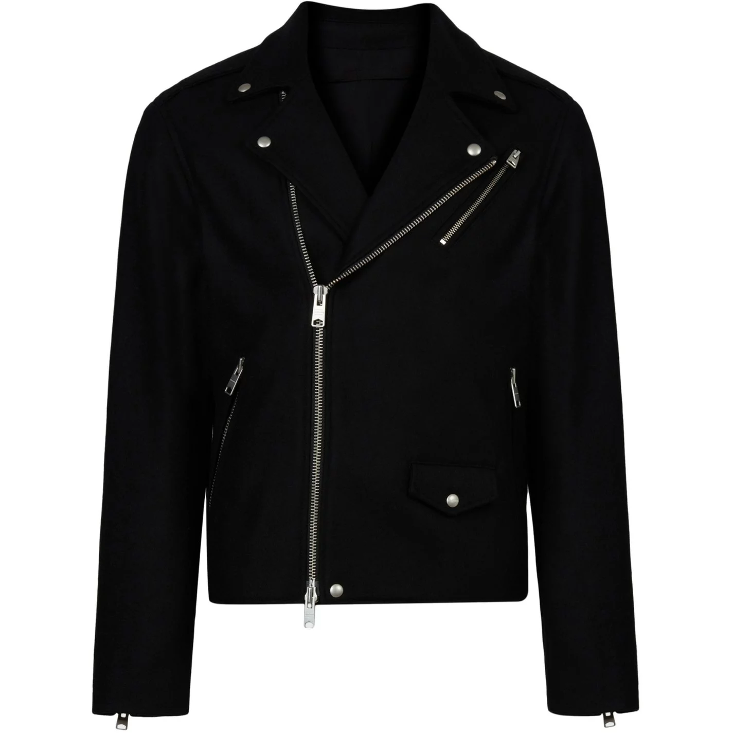 AllSaints AllSaints Devoto Biker Jacket Mens - Image 4