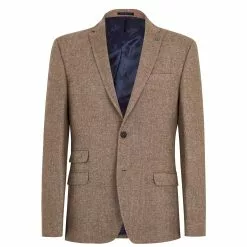 Ted Baker Slim Fit Oatmeal Tweed Jacket