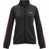 Under Armour Rival Terry Tape Zip Jacket Junior Girls