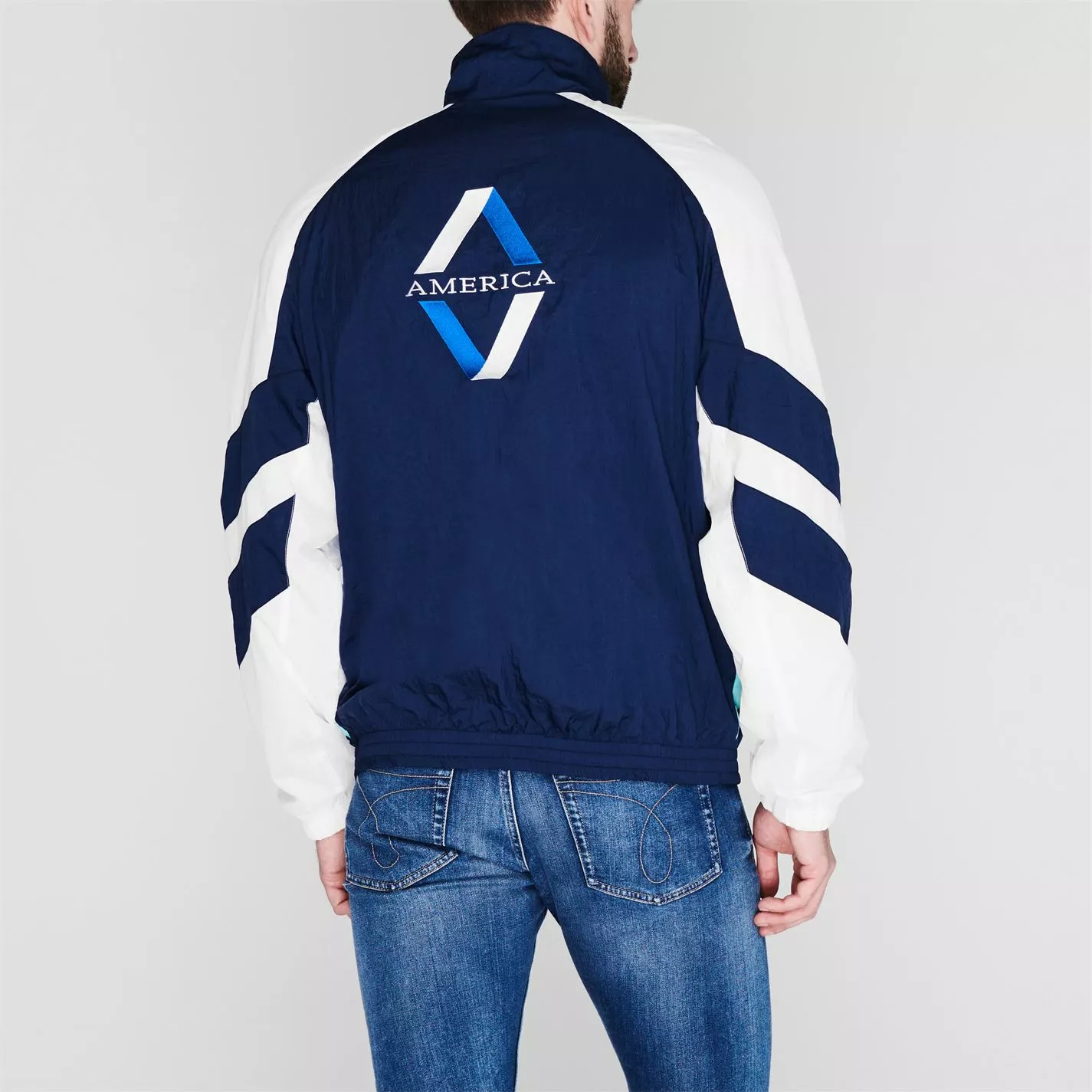 Perry Ellis Nylon Track Jacket - Image 3