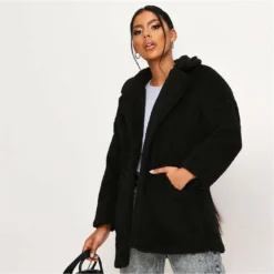 I Saw It First Button Front Teddy Borg Jacket