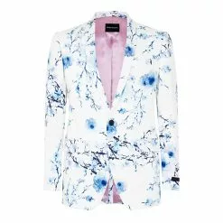 Without Prejudice Print Floral Suit Jacket