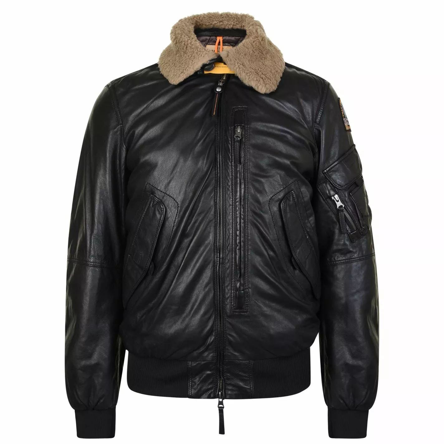 PARAJUMPERS Josh Leather Bomber Jacket