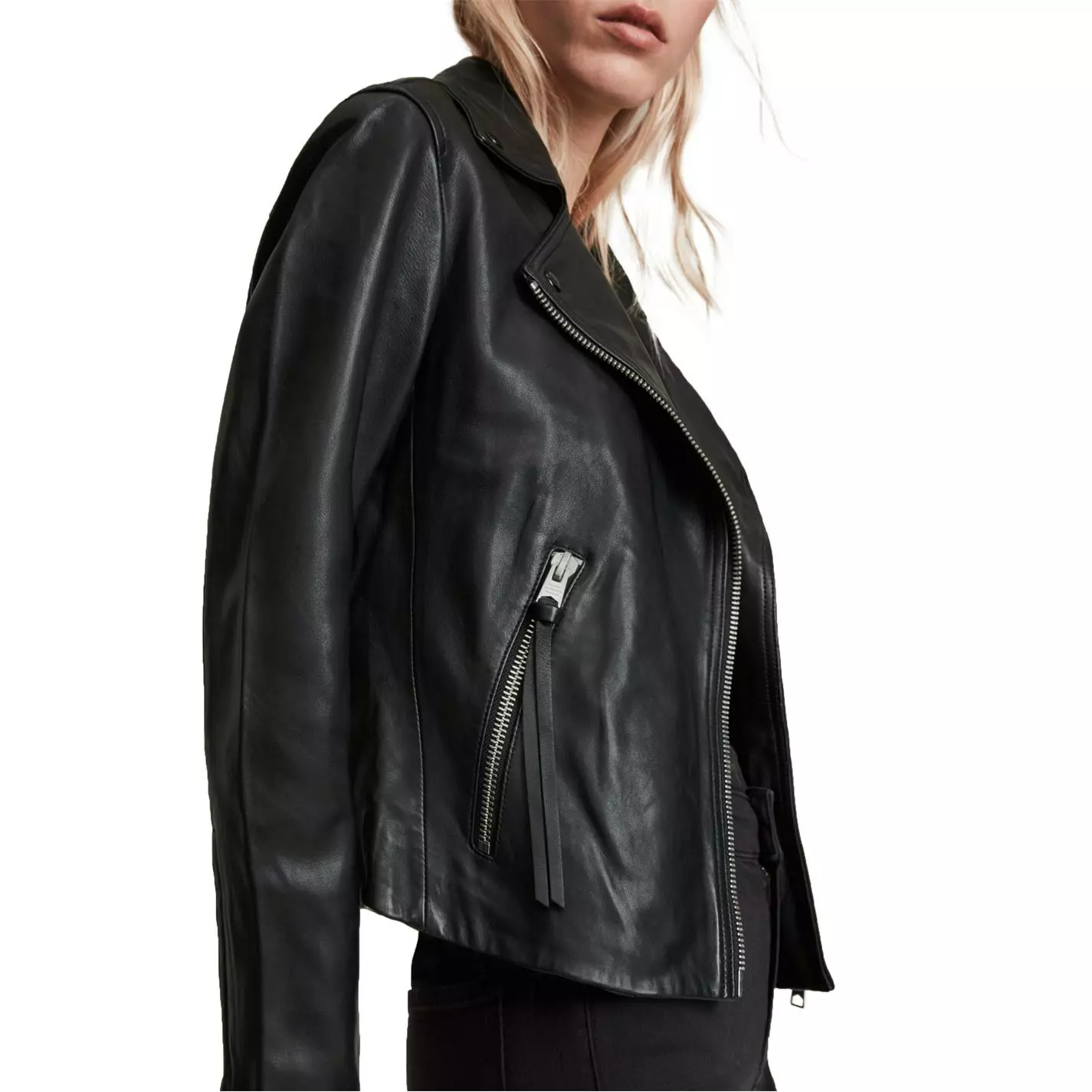 AllSaints Dalby Biker Jacket - Image 5