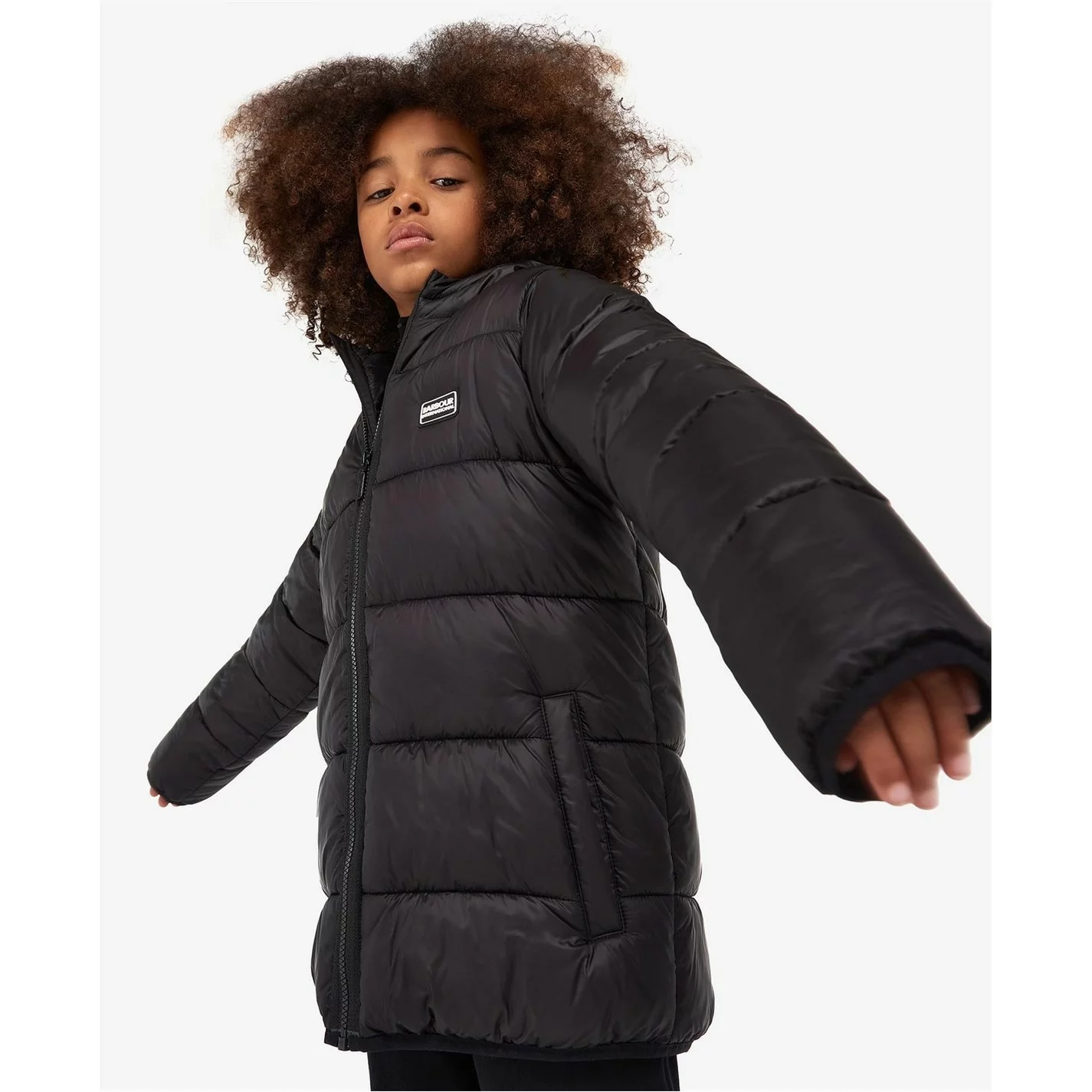 Barbour International Boys Bobber Quilted Jacket - Image 2