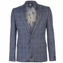 Twisted Tailor Twisted Mens Jasper Chequered Blazer Jacket