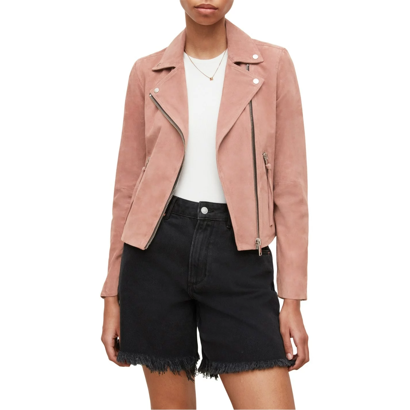 AllSaints AllSaints Dalby Sud Biker Jacket Womens - Image 6