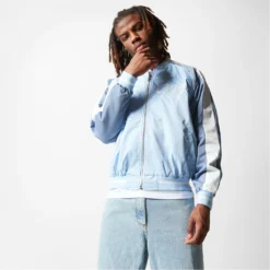 Mennace Embroidered Varsity Bomber Jacket