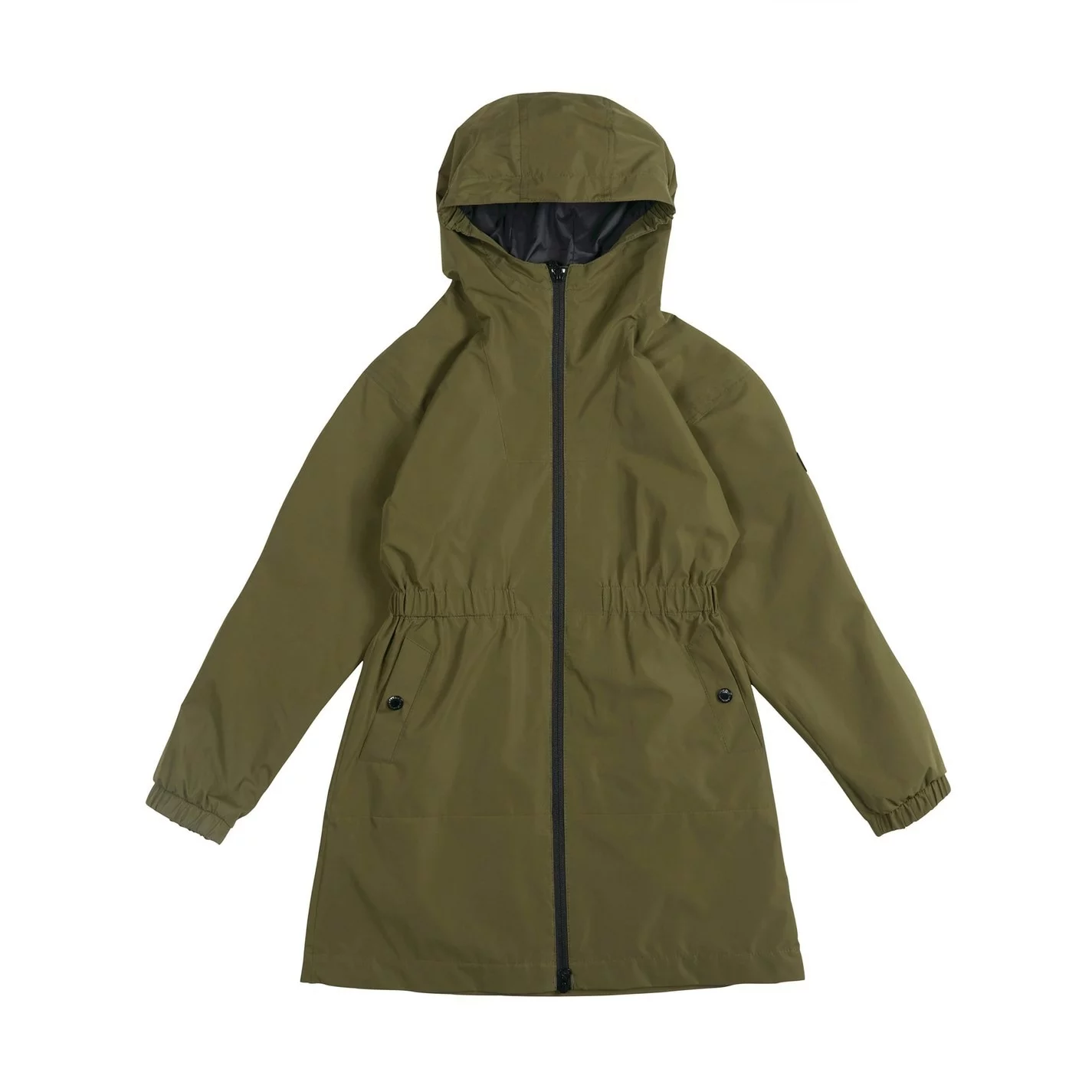 Barbour International Girls Rein Longline Showerproof Jacket