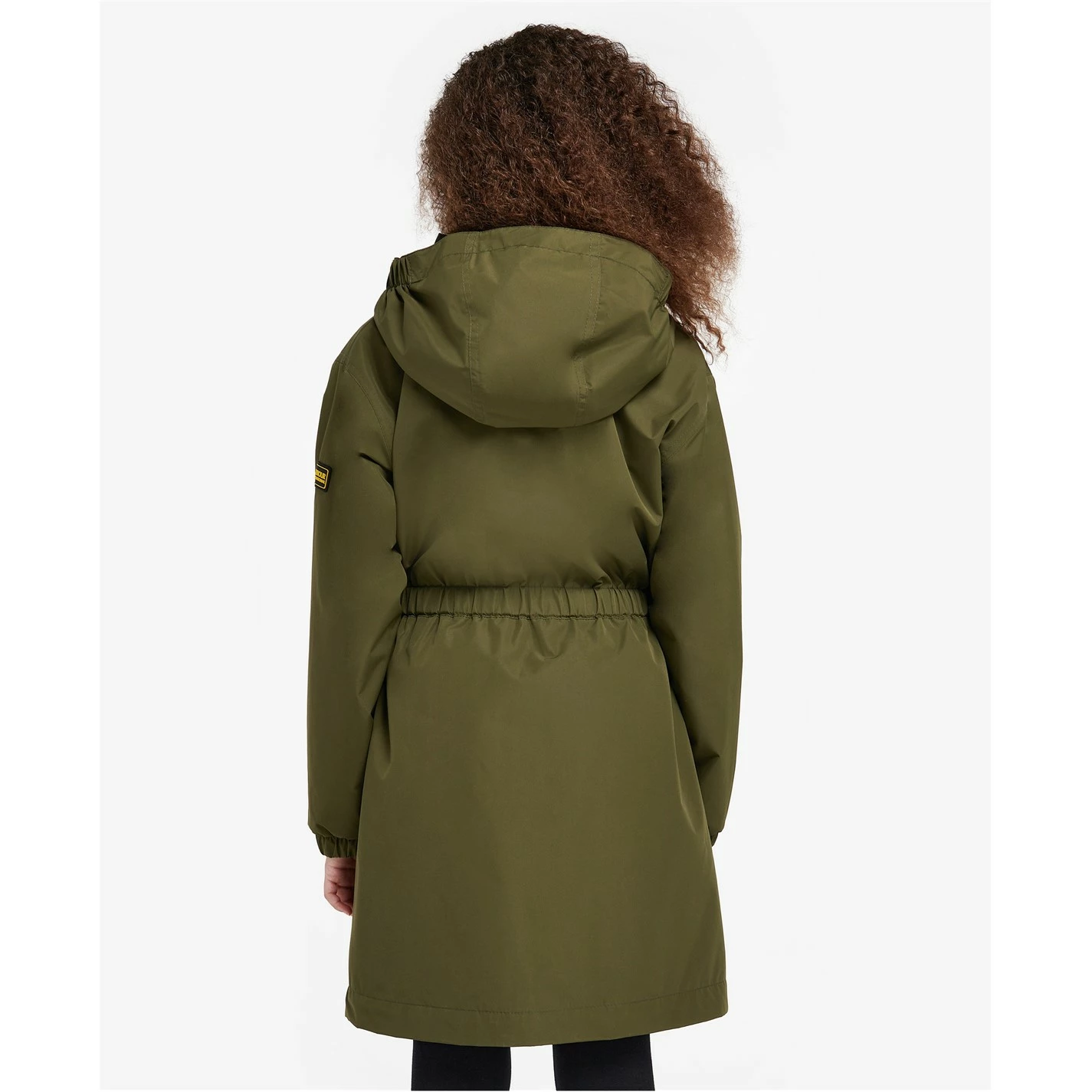 Barbour International Girls Rein Longline Showerproof Jacket - Image 3