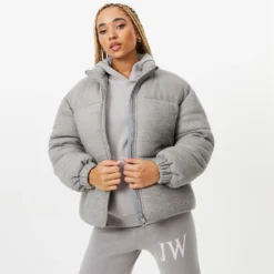 Jack Wills Ribbed Knit Puffer Jacket