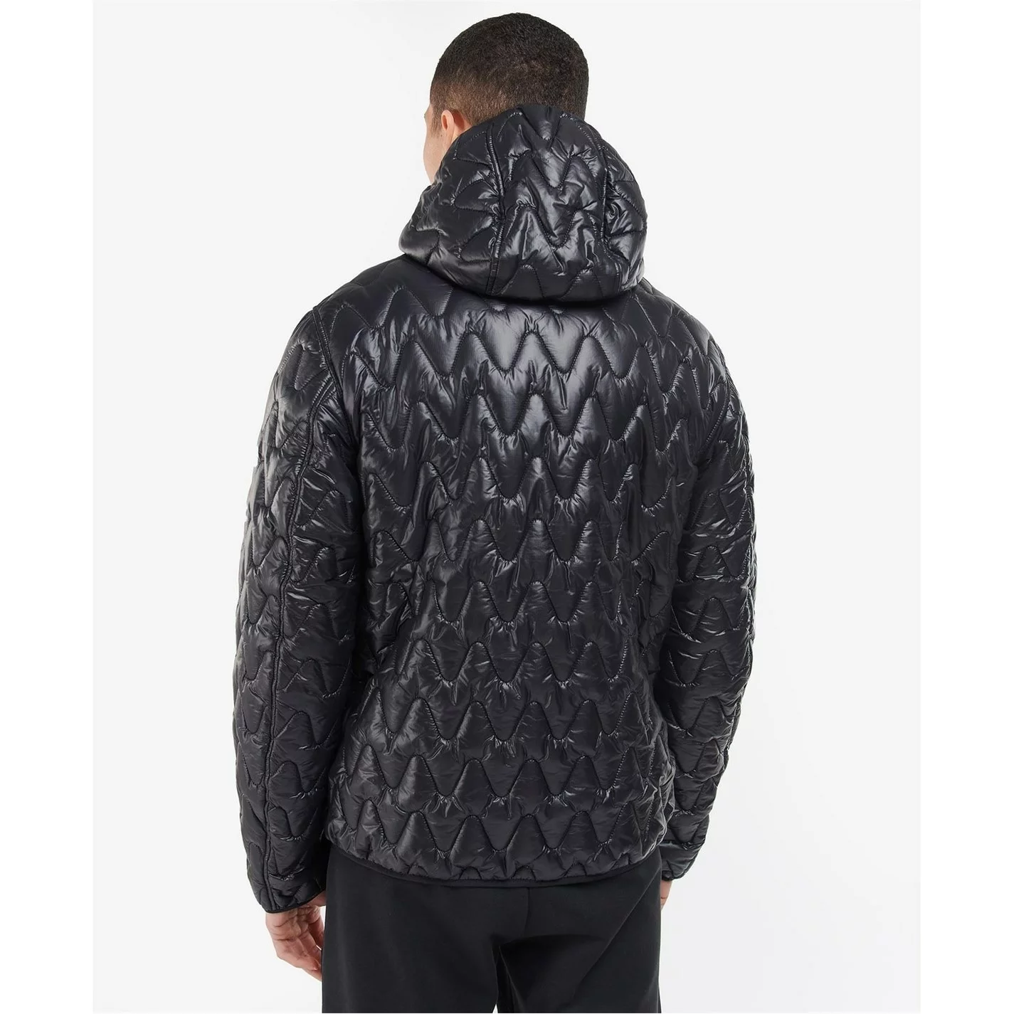 Barbour International Wave Hooded Quilted Jacket - Image 3