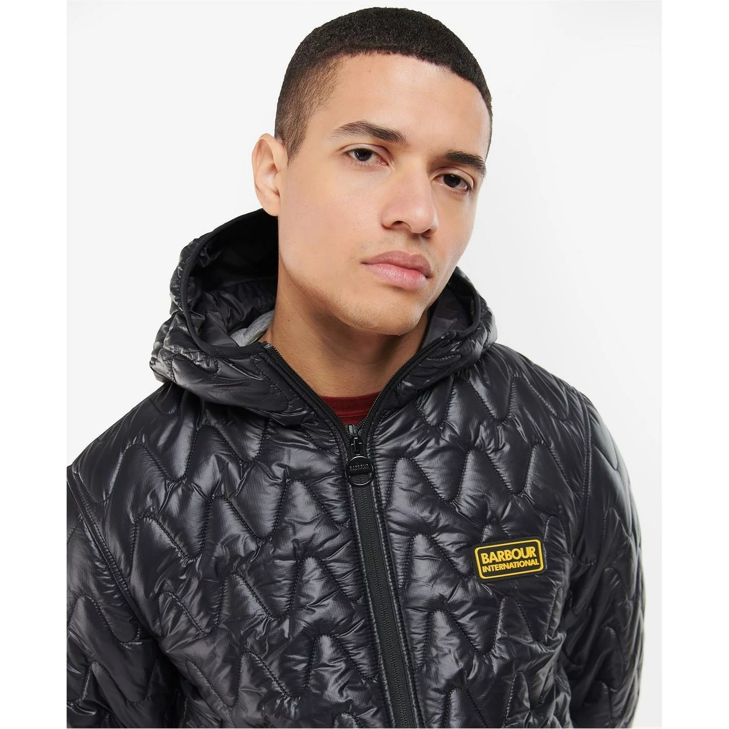 Barbour International Wave Hooded Quilted Jacket - Image 5