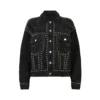 AllSaints All Saints Bella Stud Trucker Jacket Womens