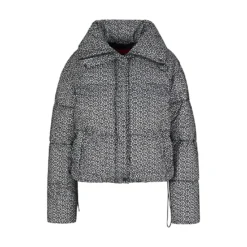 HUGO Boxy Fit Padded Monogram Jacket