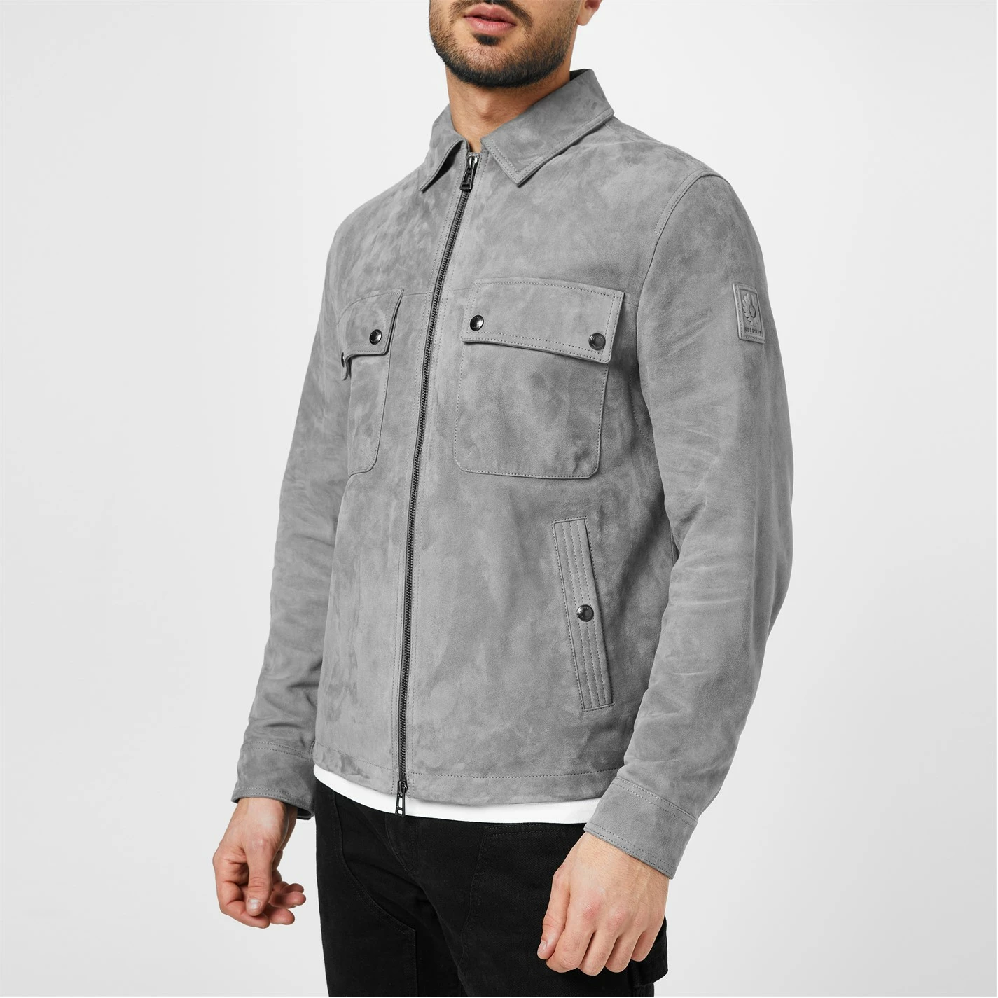 BELSTAFF Suede Tour Overshirt Jacket - Image 4