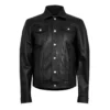 DSQUARED2 Leather Shirt Jacket