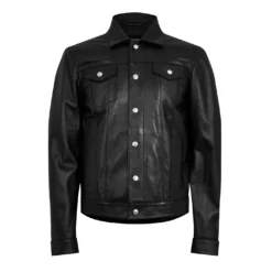 DSQUARED2 Leather Shirt Jacket
