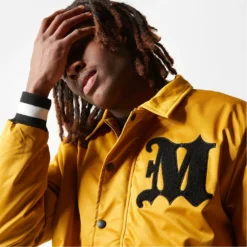 Mennace Collared Varsity Jacket