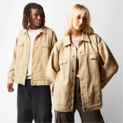 Mennace Textured Denim Jacket