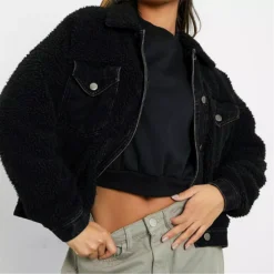 I Saw It First Borg And Denim Trucker Jacket