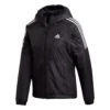 Adidas 3 Stripe Essential Hooded Jacket Womens