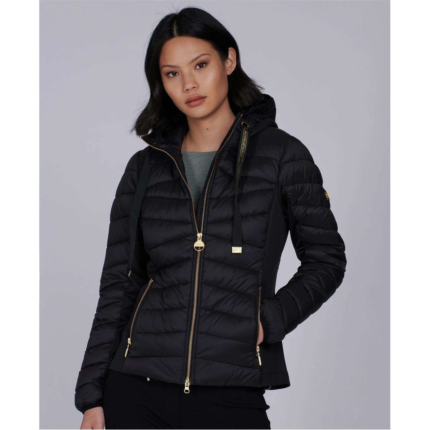 Barbour International Grid Quilted Jacket - Image 2