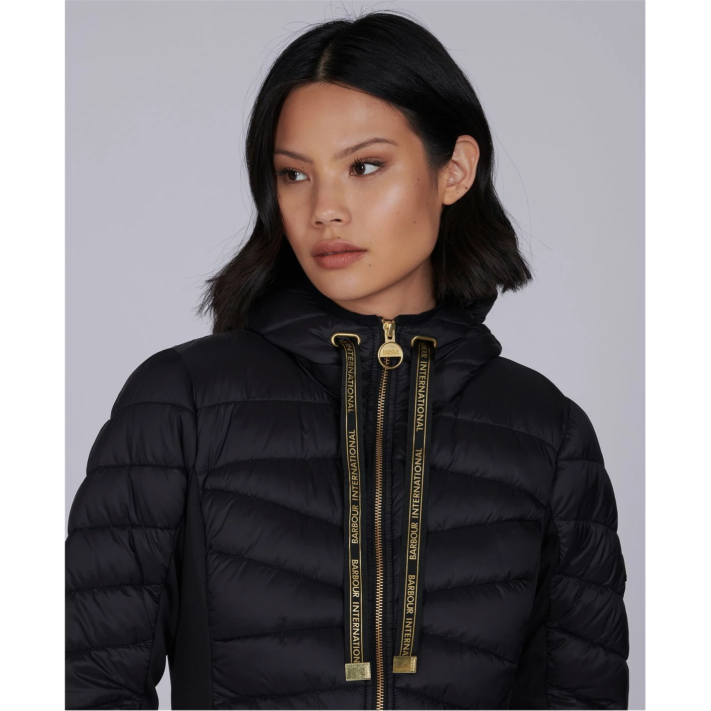 Barbour International Grid Quilted Jacket - Image 5