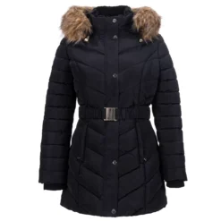 Golddigga Belt Bubble Jacket Ladies