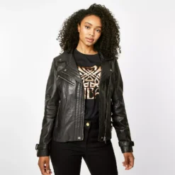 Biba BIBA Leather Biker Jacket