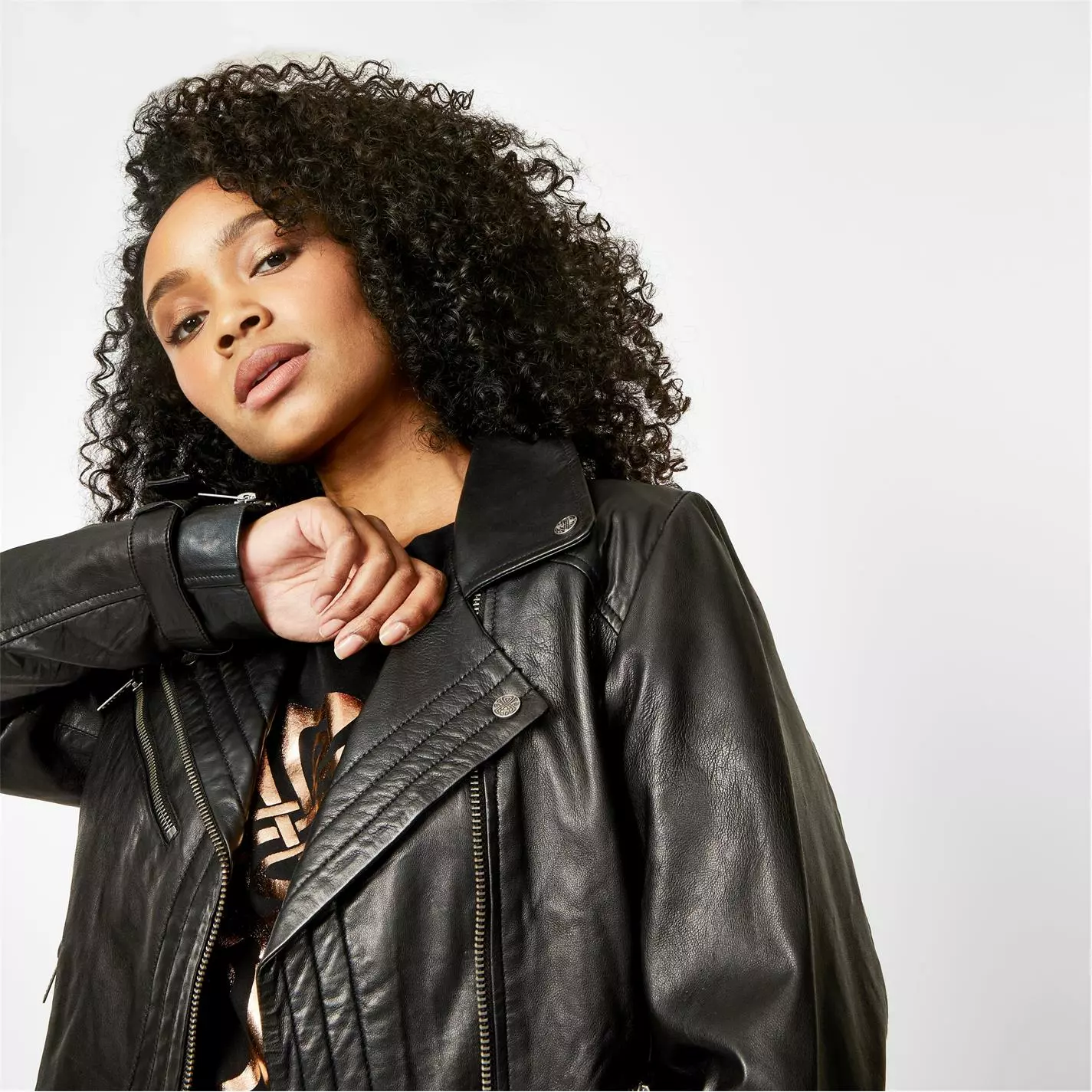 Biba BIBA Leather Biker Jacket - Image 3