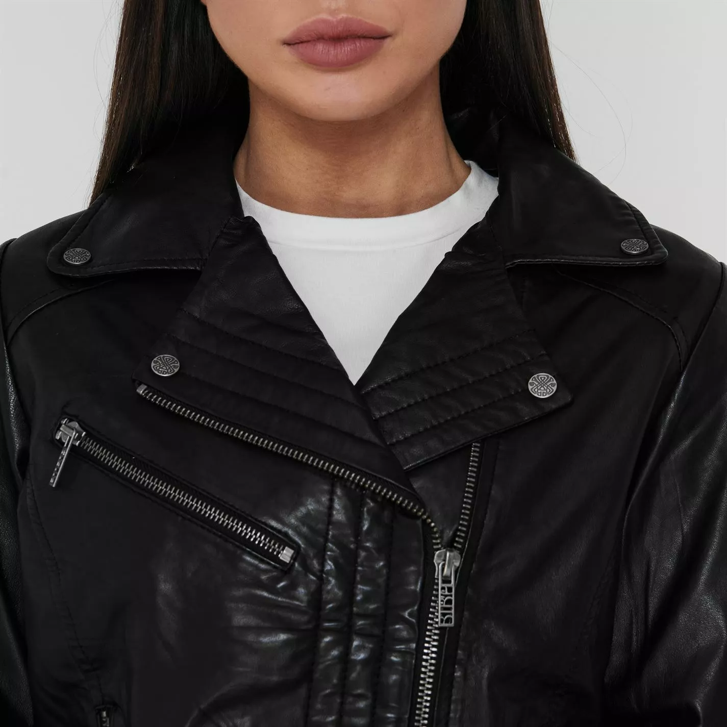Biba BIBA Leather Biker Jacket - Image 5