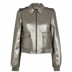 Ted Baker Briyella Metallic Bomber Jacket