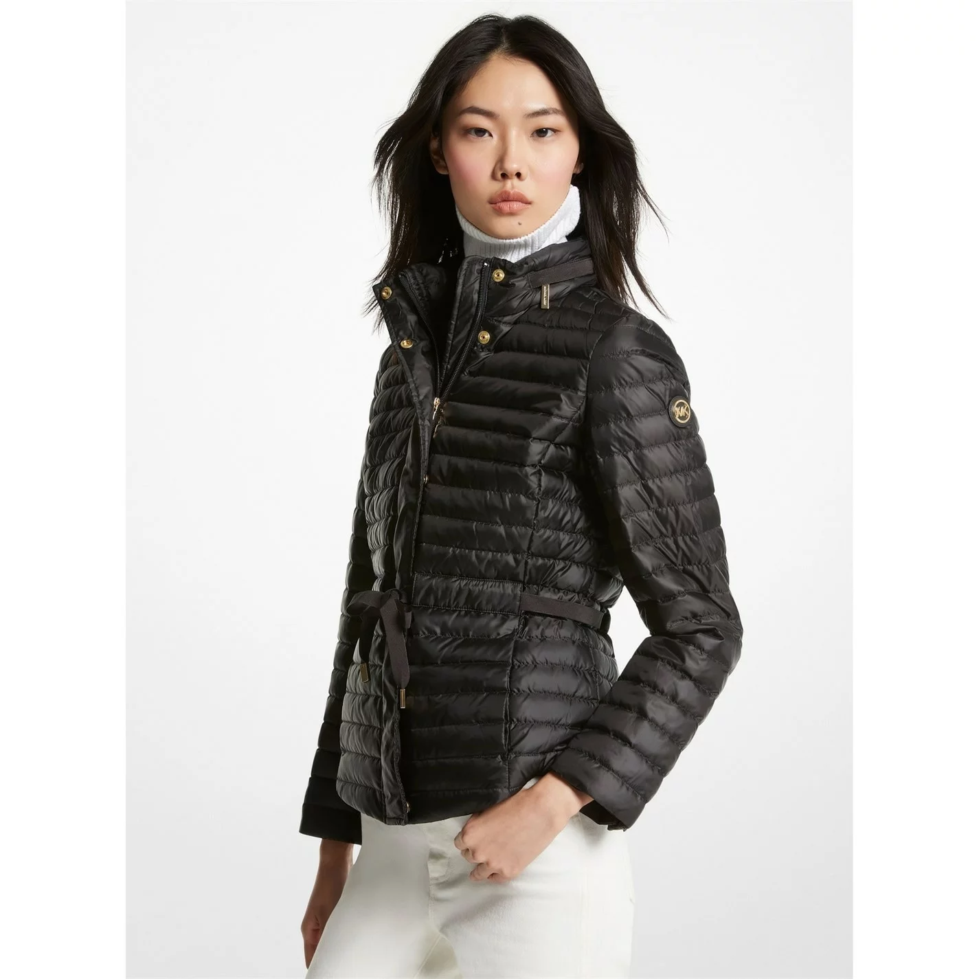 MICHAEL Michael Kors Belted Padded Jacket