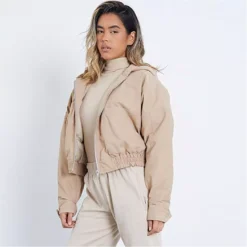 I Saw It First Oversized Bomber Jacket