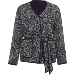 Phase Eight Polly Paisley Reversible Quilted Jacket
