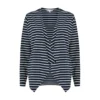 Yumi Navy Stripe Waterfall Jacket