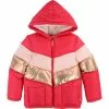 Billieblush Girls Red Quilted Puffer Jacket