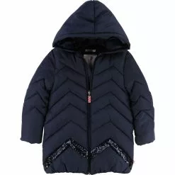 Billieblush Girls Glitter Puffer Jacket