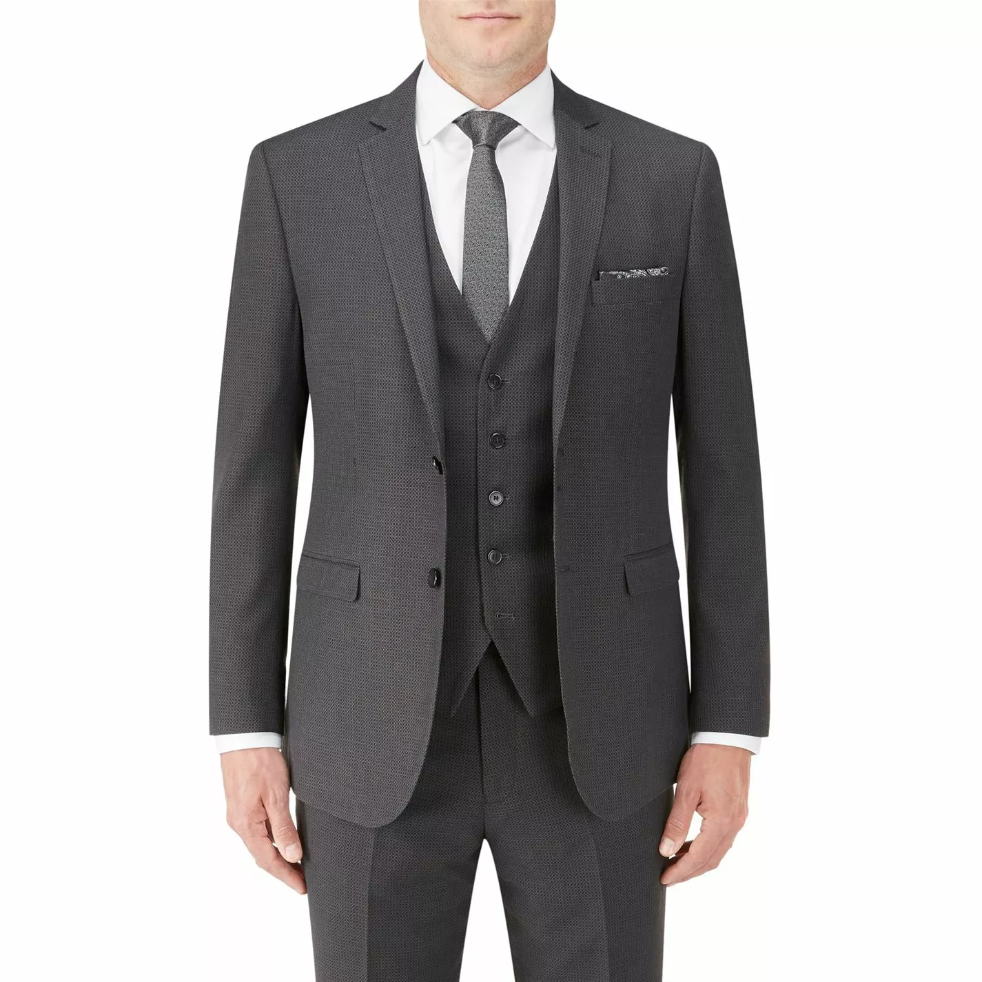 Skopes Nyborg Micro Check Suit Jacket - Image 2