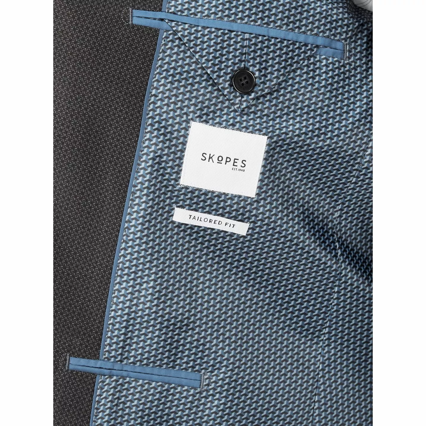 Skopes Nyborg Micro Check Suit Jacket - Image 4