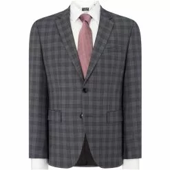 Hugo Jeffery Regular Check Two-Piece Suit Jacket