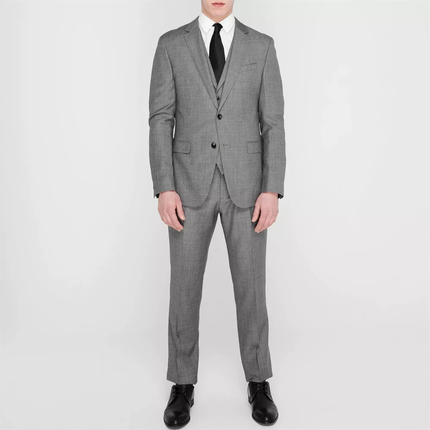 Boss Single Breasted Woven Texture Suit Jacket - Image 2