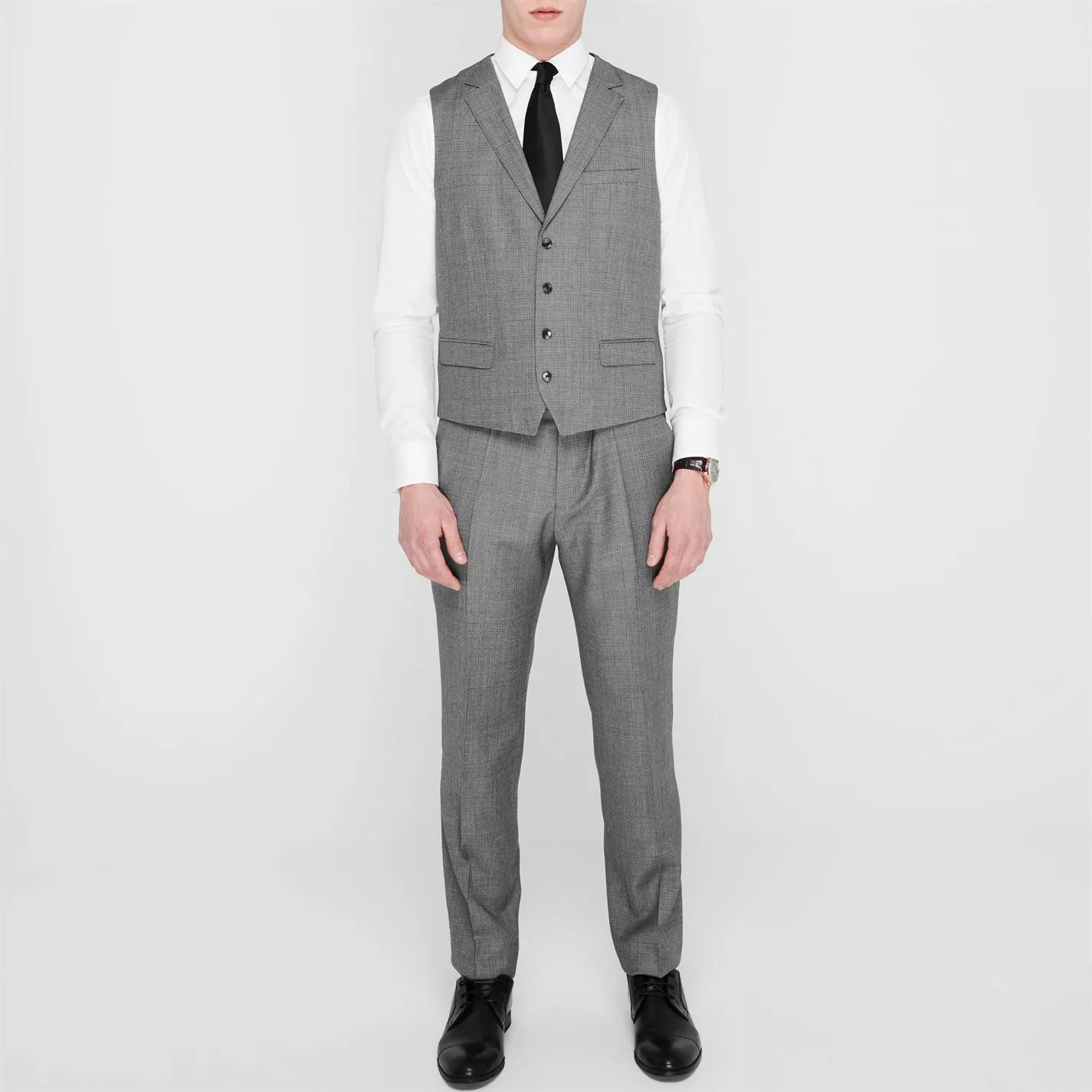 Boss Single Breasted Woven Texture Suit Jacket - Image 4
