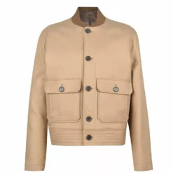 Tiger Of Sweden Stitch Hem Twill Bomber Jacket