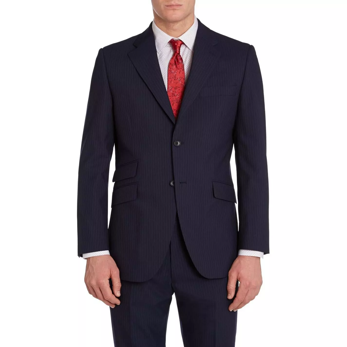 Howick Tailored Branson Fine Stripe Suit Jacket - Image 2
